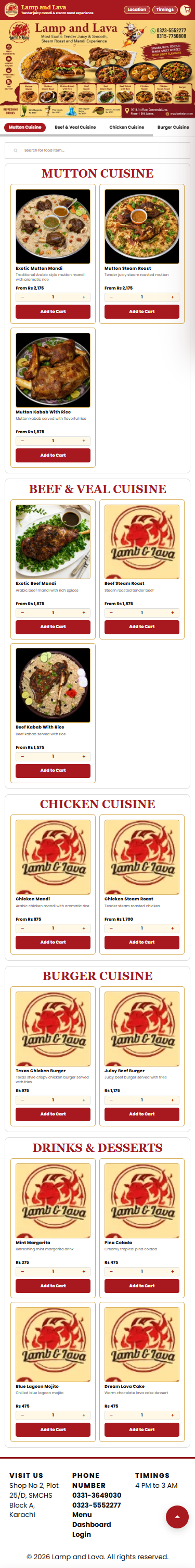 Lamb and Lava portfolio preview